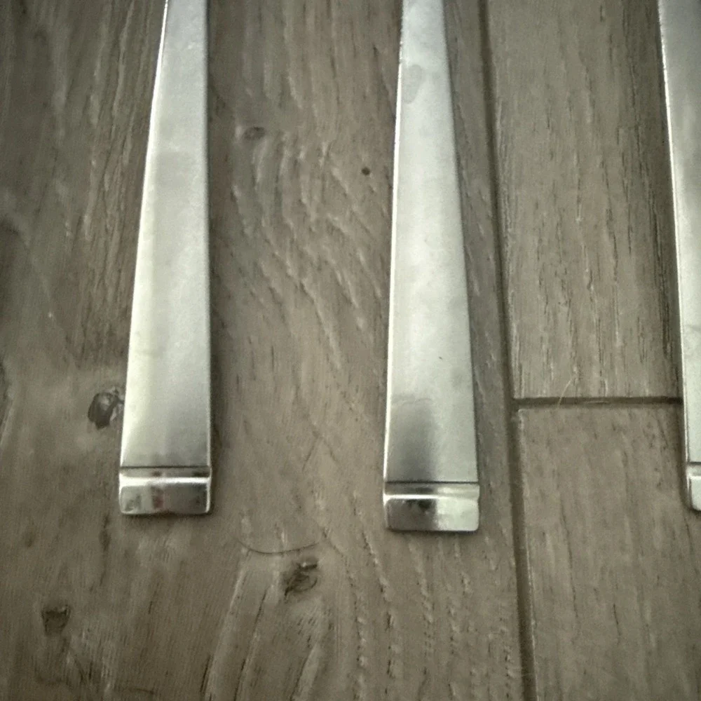 Oneida Stainless FROST Pattern Set of 6 Place / Oval‎ Soup Spoons USA
